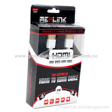 Slim HDMI® Cables with Nylon Protection Layer, High-purity OFC Conductor